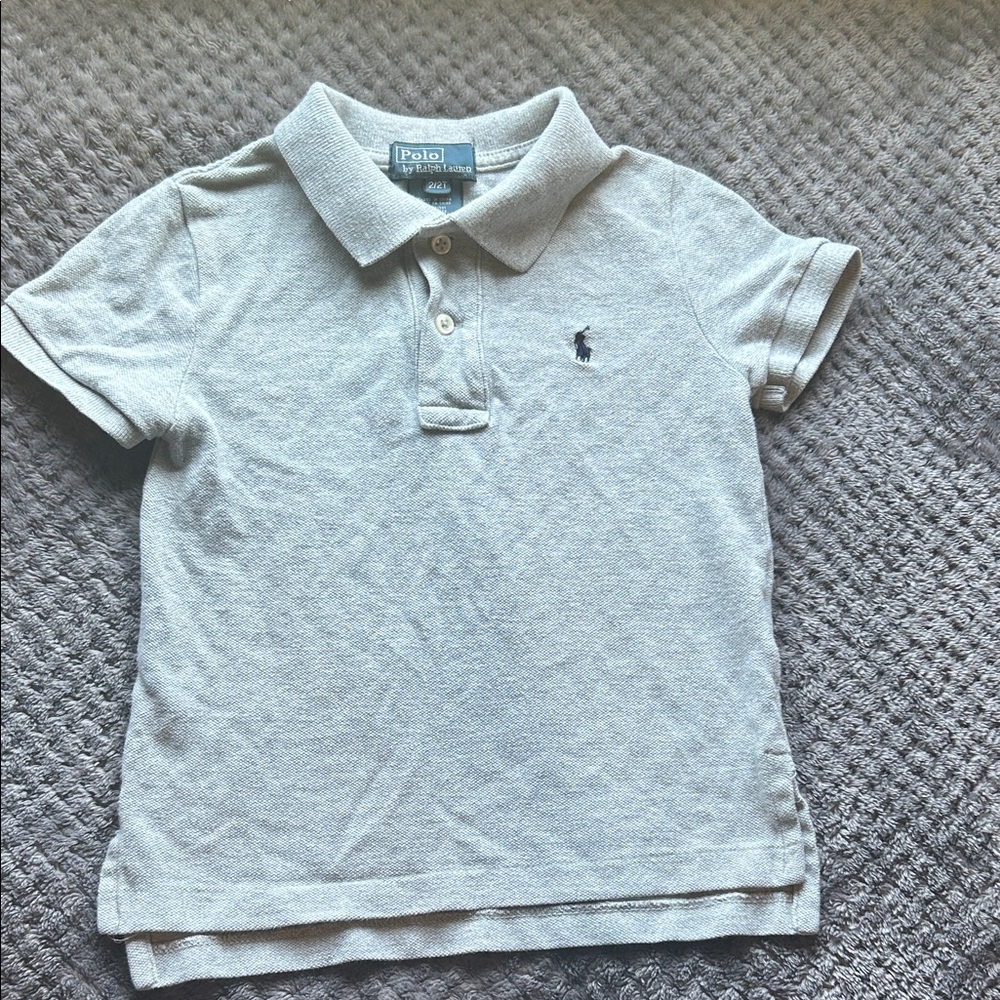 Polo by Ralph Lauren Kids Light Gray Polo Shirt